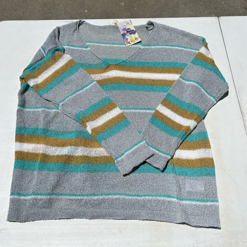 Long sleeve sweater knit tee